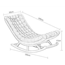 Sedia a dondolo Sedia a sdraio Sedia da giardino per il tempo libero Sedia donna incinta reclinabile balcone giardino patio Lakeside Lettino prendisole Nap lounge chair Sedia da caff猫 Campeggio Sedia