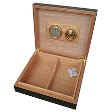 Umidificatori per Sigari, Legno di Cedro di Fascia Alta Piazza Cigar Humidor Cigar Box Portatile Clamshell Cigar Box di stoccaggio