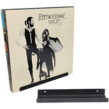 Moligh doll Espositore per Dischi nel Vinile, Supporto per Montaggio Un Parete con Struttura nel Metallo con Autoadesivo per Album, Rivista 2 Pezzi