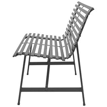 Tavoli e sedie da esterno Acciaio panca moderna esterna del patio del giardino con Finish Lounge Panca for Gardern Balcone Cantiere industriale St Tempo libero e intrattenimento ( Color : Anthracite )