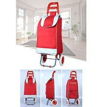 Carrello per la Spesa Pieghevole Carrello Trolley Portatile Pieghevole Rimovibile (Colore : A)