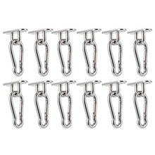 Eddwiin Acciaio Inossidabile Swing Fibbia Gancio Fisso Amaca Sedia Sospesa Cestino Pad Accessori Piastra Occhiello