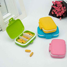 XLKJ 4 Pezzi Portapillole Tascabile Giornaliero,Mini Portapillole Settimanale Mini Box per Pillole