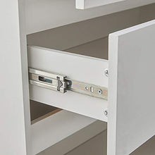 TUKAILAI, cassettiera per Camera da Letto, Comodino con cassetti in Legno, Comodino per Camera da Letto, Soggiorno, Bianco, 3 Dreawers