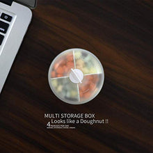 BGSFF Portapillole Organizer Ruota per Prendere Medicine Lock Dispenser di Pillole settimanale Astuccio Arancione
