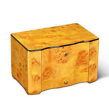 WY-YAN Legno di Cedro di Due Pallet cassetto Humidor Messa Giallo