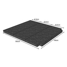 KFoam.es - Materasso pieghevole con viscoelastico, per Volkswagen T5, T6, Multivan, California Beach e Caravelle, 185 x 148 x 8 cm