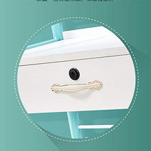 WangQ Carrello for scaffali Trolley Carrello di Bellezza in Legno Bellissimo generoso Grande Armadio spogliatoio Soggiorno Parrucchiere Salone di Bellezza Blu ， 50X35X83CM carrellino Cucina