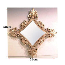 BCL Specchi da Parete per Bagno Specchio da Parete Rhombus A Parete Specchio Decorativo Specchio da Trucco Specchio da Trucco Specchio da Ingresso 53x53cm