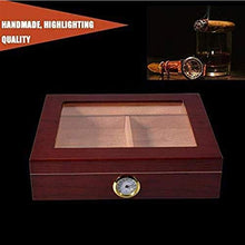 NIHAOA Accessori del Sigaro Corrosione Cigar Humidor Cigar Box Portatile - Trasparente Glass Window Tenuta buona generalità Forte Usura a Buon rifornimento di umidità