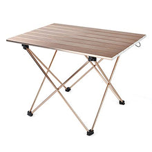 HANYF Tavolo da Picnic, Tavolo in Lega di Alluminio Pieghevole Ultraleggero Tavolo Pieghevole Portatile, Sacchetto di Stoccaggio, Adatto per Esterno, Campeggio, Picnic, Barbecue, Spiaggia, Pesca,M