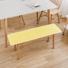 ping bu Cuscino per panca Cuscino in peluche di colore puro Cuscino per divano resistente Tappetino per divano da esterno Tappetino per scarpe da interno Tappetino per sedia lunga per 2 3 posti (bianc