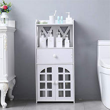 GFDGFDG Armadietto Bagno Organizer da Terra Impermeabile MDF Rack Mobili da Bagno Robusti Bianchi per Soggiorno Camera da Letto Corridoio Cucina