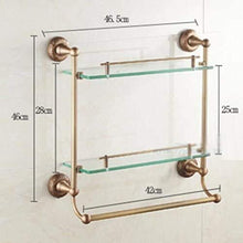 GDFEH Mensola di stoccaggio 3 Tier Bagno Scaffale per Bagno Bagno Bagno Bagno Scaffale da Parete con portasciugamani Montati a Parete 18.1x18.3x9.8 Pollici