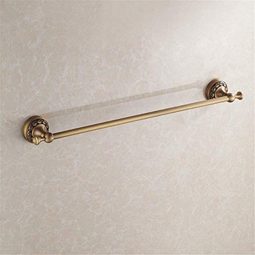 JKCKHA Northern Europe. cremagliera Mensole for Bagno Scaffale Rack Appendiabiti Una Lunghezza Singola Barra dell'asta cremagliera di Rame Bagno Ciondolo Appeso Hardware 61CM