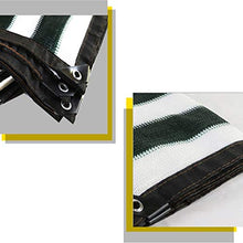 YAOJIA Rete ombreggiante Telone Telo Ombreggiante per Serra | Protezione UV 90% Telo Parasole A Righe Verdi/Bianche con Perforazioni (Color : A, Size : 6x8m)