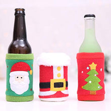 DOITOOL 4 Pezzi di Lattine di Birra di Natale Maniche di Vacanze di Natale Lattine di Raffreddamento Bottiglia Copertura Isolante in Neoprene per Decorazioni per Feste di Natale Forniture