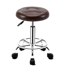 zvcv Sedia Girevole Sedia da Massaggio Rotonda Sgabello Girevole Regolabile con Sollevamento a Gas per Parrucchiere Massaggio di Bellezza Spa Salon, Bianco, Bianco