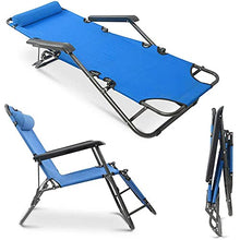 ANBO Sedia A Sdraio da Spiaggia, Sedie da Giardino Pieghevoli Portatili per Esterni Sdraio da Giardino Sdraio con Cuscino Sdraio da Giardino per Campeggio All'aperto