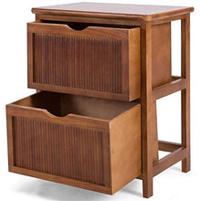 L.w.s Mobili per camera da letto Codice comodino 2 Cassetti Contemporaneo Vintage Camere da letto in legno massello Caminetto in legno massello di alta qualità Table Side End Soggiorno Camera da letto