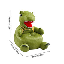 Divano dinosauro, poltrona a forma di dinosauro, cuscino da pavimento, in peluche, antiscivolo, per bambini