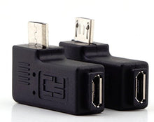 SaySure - 1 Pair Right Left Angle Micro USB Male 90 Degree USB Male