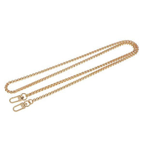 lujiaoshout 120 centimetri di metallo spalla del corpo della traversa borsa borsa sostituzione catena fai da te cinghia con fibbie (oro)