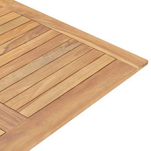 vidaXL Tavolo da Giardino Pieghevole 120x120x75 cm in Legno di Teak