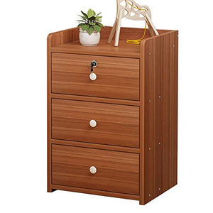 Comodino Moderno Semplice Offerta Speciale Armadietto Economico con Serratura Camera da Letto Semplice Piccolo Armadio FANJIANI