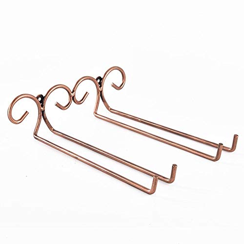 KUMOPYU Porta Ventose Appeso Cremagliera in Acciaio Inox Appeso A Parete Bicchiere da Vino Calice Scaffale Accessori per Utensili-Doppia Fila_ Porta Vino Arredamento Casa Porta Bottiglie
