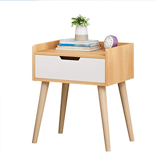 Comodino Semplice Domestica Addensare Studio di Legno Solido Locker Camera dell'Assemblea di pompaggio Bagno Soggiorno Corridoio Multifunzione 33X28X44cm FANJIANI (Color : Maple)