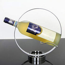 FOReverweihuajz Moderno Cerchio In Acciaio Inox Vino Stand Ristorante Tavolo Portabottiglie Cucina Pranzo