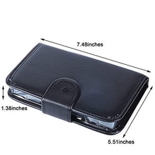 XUBX Portapillole settimanale, Pill Organizer, Pillole Box Organizzatore Pillole, 7 Giorni 28 scomparti, Portafoglio di Pillole Dispenser portatile Pillole Stoccaggio con PU custodia Reminder