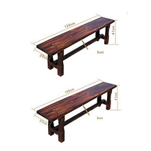 Panchina Anticorrosivo In Legno Massello, Banco Di Terrazza In Legno Lungo A Stecche, Panca Scarpa Mobili Da Balcone Decorativi Esterni, Panchina Per Il Tempo Libero Tripla Processo Di Carbonizzazio