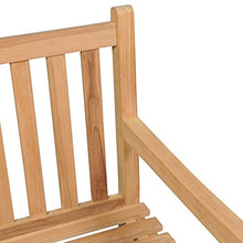 vidaXL Panca da Giardino Cuscino Verde Brillante 175 cm Legno di Teak