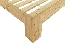 Erst-Holz Elegante Futon Matrimoniale 140x200 in Pino Laccato con doghe rigide 60.67-14