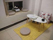 GGoty, cuscino rotondo Futon Tatami per sedia da interni ed esterni, cuscino per sedia da pranzo con finestra a baia e futon, in pietra, colore arancione, 40 x 40 x 10 cm