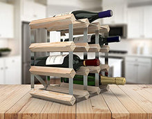Rta From Samuel Groves - Cantinetta in legno di pino e acciaio zincato per 12 bottiglie, brown