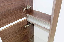 tft Mobile da Bagno a Colonna 2 Ante in Melaminico 35x18x160cm Ibiza Tabacco Scuro