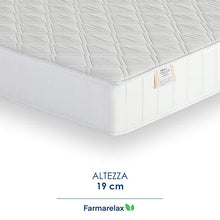 Farmarelax – Materasso Matrimoniale 160x190, Altezza 19 cm, Waterfoam, Antibatterico, Ortopedico, Indeformabile, Ipoallergenico e Traspirante, Made in Italy, Top Soft
