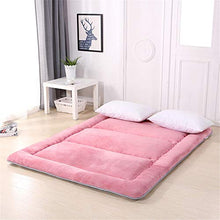 Mat pieghevole Pieghevole materasso futon Sleeping Tatami stuoia del pavimento portatile addensare Pad Tappetino di ricambio materasso pieghevole futon giapponese ( Color : Pink , Size : 100x200x8cm )