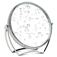DFYYQ Trucco Specchio Rotondo Supporto da Tavolo Semplice ed Elegante Dressing Specchio in Acciaio Inox Holder estetica Bagno Specchio da Trucco