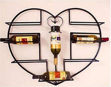 PZW Semplice e Creativo Ferro Americano a Forma Di Cuore Appeso a Parete Cremagliera Portabottiglie Personalità Creativo Appeso Cremagliera Portabottiglie