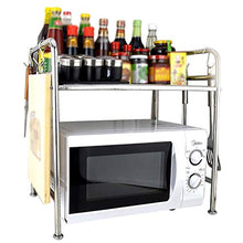 LYM &ripiano di stoccaggio Forno a microonde Scaffale, rifornimenti della Cucina tormenta Piano Forno a microonde balconcini portaspezie portacoltelli griglia Forno Scaffale di Finitura