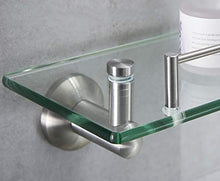 PYROJEWEL. Bagno Mensola con Portasciugamani Parete Doccia Bagagli, Spazzolato