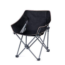 PPBB Sedia Pieghevole Nera Impermeabile per Esterni Sedia da Pesca Portatile da Campeggio Semplice Sgabello Mazha Schienale Sedia Moon Cuscinetto Portatile da 90 kg