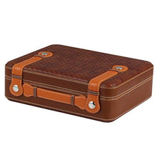 SHAO1 Cigar Humidor, Cuoio Portatile Cigar Humidor Cedar Wood Portatile Cigar Box può Contenere Circa 25 (240 * 215 * 63MM),B