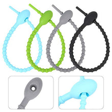 Hemoton 8Pcs Legami di Torsione del Cavo del Cavo del Silicone Avvolge Gestione Organizzatore all- Purpose Clip di Tenuta Sacchetto Riutilizzabile Tie per Il Cibo Saver per La Casa del