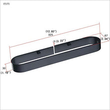 Beelee Porta asciugamani bagno da parete, 32.5cm/12.8" Appendi Asciugamani, Nero Opaco, BA9299B-30