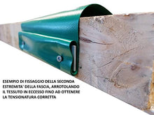 TENDAGGIMANIA Teli Fasce in PVC da 650 gr/m2 per Copertura di STRUTTURE, PERGOLE, GAZEBI, Disponibile in Varie Misure e colorazioni (60 x 600 cm, Avorio)